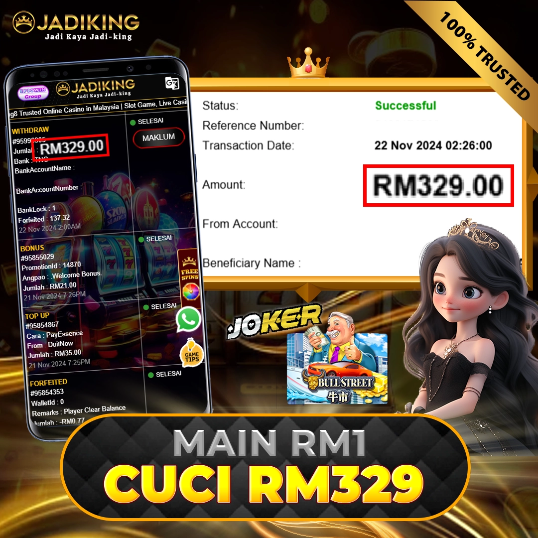 joker bull street win RM329